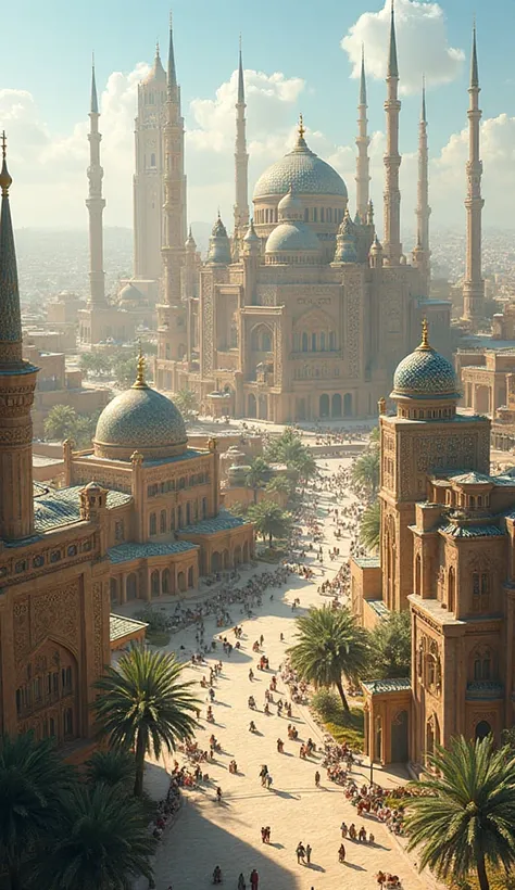 Building new roads, mosques, and infrastructure during the peaceful first 6 year